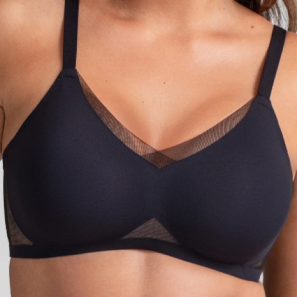 NWOT Honeylove Liftwear Crossover Bra Large Black